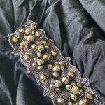 Bordeaux new ске Beaded Seamless Stretch Twisted Strap Top ске Black ске Medium Photo 8