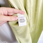 Elliatt • Kai Maxi Dress in Avocado green satin gown bridesmaid formal Photo 8