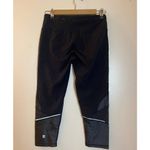 Sweaty Betty  Power Wet Look Mesh And Jersey Leggings Black Crop Sz. S Photo 2