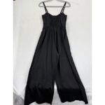 Madewell Womens Linen Jumpsuit Size 2 Black Button Front Wide Leg Sleeveless Photo 11