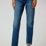 Hudson Jeans Hudson Natalie Midrise Slim Boyfriend Crop Honey Bee Blue Jeans WOMENS SIZE 28 Photo 0