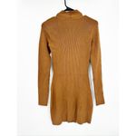 NICHOLAS Braulia Twist Front Cutout Ribbed Knit Mini Dress S NEW Brown Photo 2