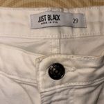 Just Black  white denim shorts Photo 2