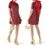 STAUD NWT Mini Ilana Dress Poinsettia Sequins Size XS Photo 2