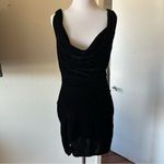 ASOS  DESIGN cowl front velvet mini dress with lace up back Photo 7