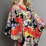 Vintage Styled by Tyrone Kaftan Dress Medium ILGWU Union Made 100% Nylon Floral Photo 1