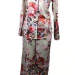 Vintage Y2K Gilligan & O’Malley Floral Silky Pajama Set Womens Med Purple Photo 0