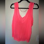 Free People Movement Bright Neon Pink Lightweight Henry Active Top SIZE MEDIUM Photo 4