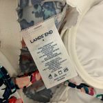 Lands' End Tankini Top Underwire Removable Pads Square Neck Floral Pink White 4 Photo 2