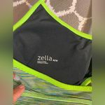 Zella Green and Blue Sports Bra racer back cutout padded sz M activewear running Photo 7