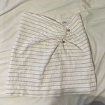 ZARA Striped Linen Mini Skirt Photo 0