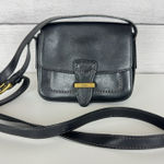 Fossil Tremont Leather Small Flap Crossbody Bag Handbag Black Western Boho Rodeo Photo 0