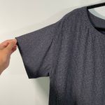 Eileen Fisher  Grey Dots Tencel Blend Short Sleeve Shift Dress Size M Photo 4