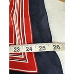 Vintage Rain Repellent Ship Woman's‎ Square Polyester Scarf Red Blue bandana Photo 6