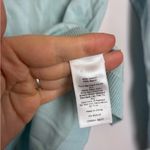 Talbots  Light Blue with Pink Sprinkle Donut Design Long Sleeve Sweater Top Photo 6