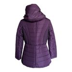 INTL details Women's Plum Quilted Puffer Hoodie Jacket Size L Purple Size L Photo 1