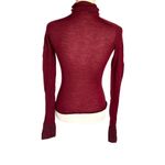 Piazza Sempione Women's Burgundy Turtleneck Sweater Size 42 Photo 1