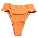 Free People NWT x Toast Swim Women's Banded Waist Bikini Bottom XS Nectarine Rib Photo 0