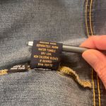 Crest Jeans vintage med wash distressed denim jacket floral embroidery. Size 3X Blue Photo 8