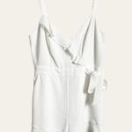 Parker Cartagena Pearl White Tie Waist Romper Size 6 Photo 5