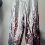 Free People NEW  Fp Movement Mesmerize Me Pant Silver Metallic SM Spacecore Punk Photo 6
