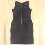 Calvin Klein Dress Womens 8 Black Zippers Fitted Classic Sexy Knee Length LBD Photo 3