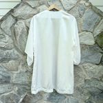 Vintage Kimono Sleeve White Satin Embroidered & Lace Detail Robe Size L Photo 8