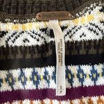 Free People  Multicolor Knit Sweater Top Size Small Photo 2