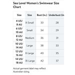 Sea Level Navy Blue Stripe Frill Ruffle Bikini Swim Swimsuit Top womens 4 XS new Photo 13