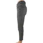 ZARA  Women's Gray Mid Rise Stretch Raw Hem Cropped Skinny Denim Jeans Size 8 Photo 1