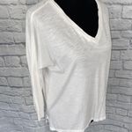 Gap vneck Longsleeve batwing top white sz S women Photo 3