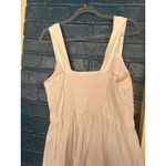 Bileyblue White Mini‎ Dress Sleeveless Button Tiered Casual Summer Dress Size L Photo 5
