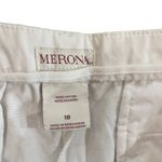 Merona  Size 18 White Plus Size Chino Shorts Photo 2