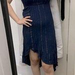Blue Rain smocked high low dress Photo 7