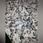 Alexis Bittar  Oval amber Lucite Pendant Necklace sterling silver pearls fall Photo 7