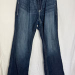 Ariat  REAL Denim Womens Bootcut Jeans Dark Wash Embroidered Pockets Size 34S Photo 0