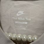 Nike cream white embroidered logo shirt Photo 2