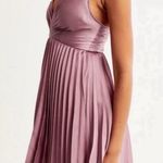 Abercrombie & Fitch  Pleated Giselle Mini Dress NWT size small blush pink mauve rose Photo 2