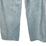 PTCL Ethical Clothing SZ 26 Wide Leg Jeans Light Wash Distressed Hi Photo 5