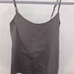 Old Navy Fitted Gray Basic Tank Top Photo 0