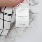 J.Jill White Black Grid Print 3/4 Sleeve Blouse Shirt Top Women's XL Photo 3