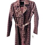 BLANK NYC NWT Snakeskin Faux Leather Trench Coat Size XS Jacket NEW! Photo 1