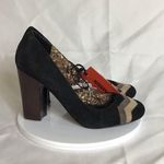 Missoni  Women Suede pumps Sz. 7.5 brown  NWT zig zag  detail  Barkwood Pumps Photo 2