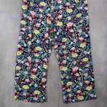 secret treasures  Blue Floral Wide Leg Boho Pull On Trousers Pant XL Extra Large Photo 4