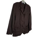 Vintage The Limited America Linen Brown Blazer‎ Size 4 Photo 2