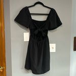 Princess Polly black tie back smocked cut out mini dress size 4 Photo 3