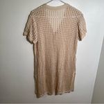 Open Knit Button Front Cover Up Dress Beige Tan Size undefined Photo 8