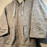 American Eagle Y2K  Outfitters Gray Hoodie SZ S 2000s Vintage Sweater Top Casual Photo 2