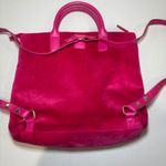 Juicy Couture  Pink Velvet Bow Convertible Tote Bag‎ Backpack Fairycore Y2K Photo 3