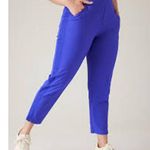 Athleta Brooklyn Mid Rise Ankle Pant Womens Size 10 Tall Blue Purplish Long Photo 7